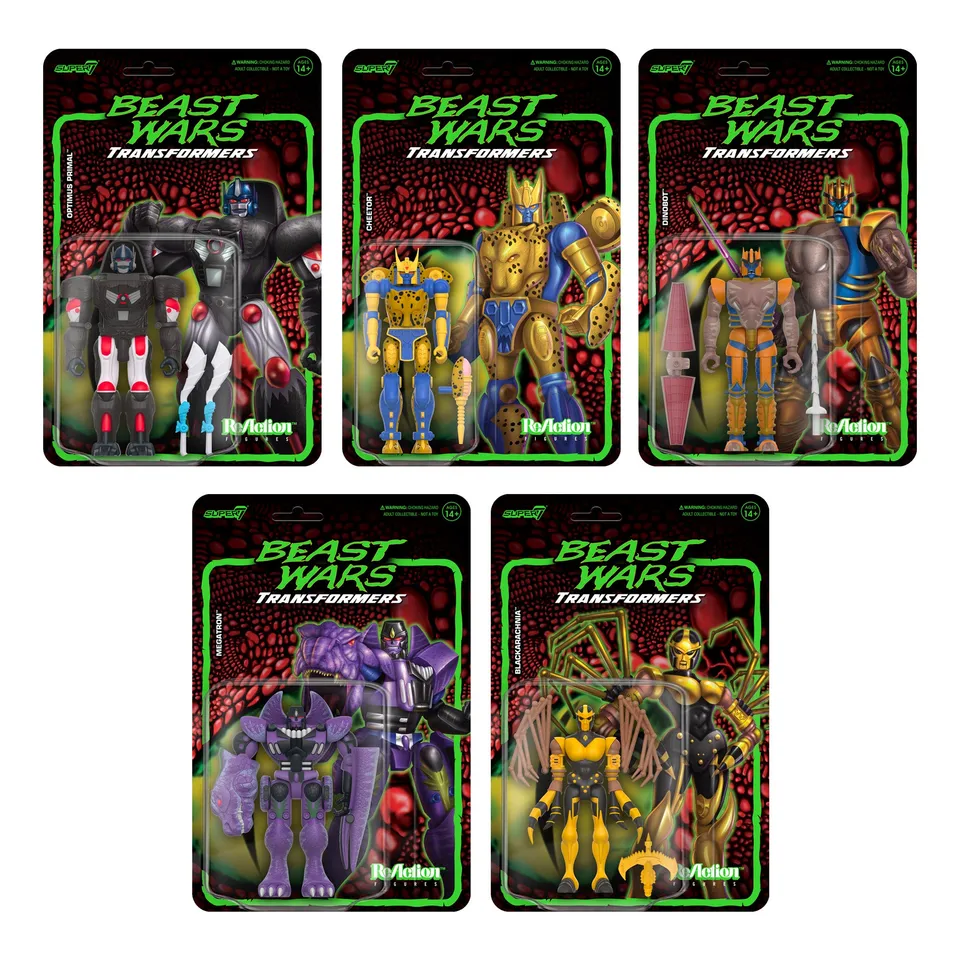 Super7 Transformers ReAction Wave 7 set 5 figurine Beast Wars