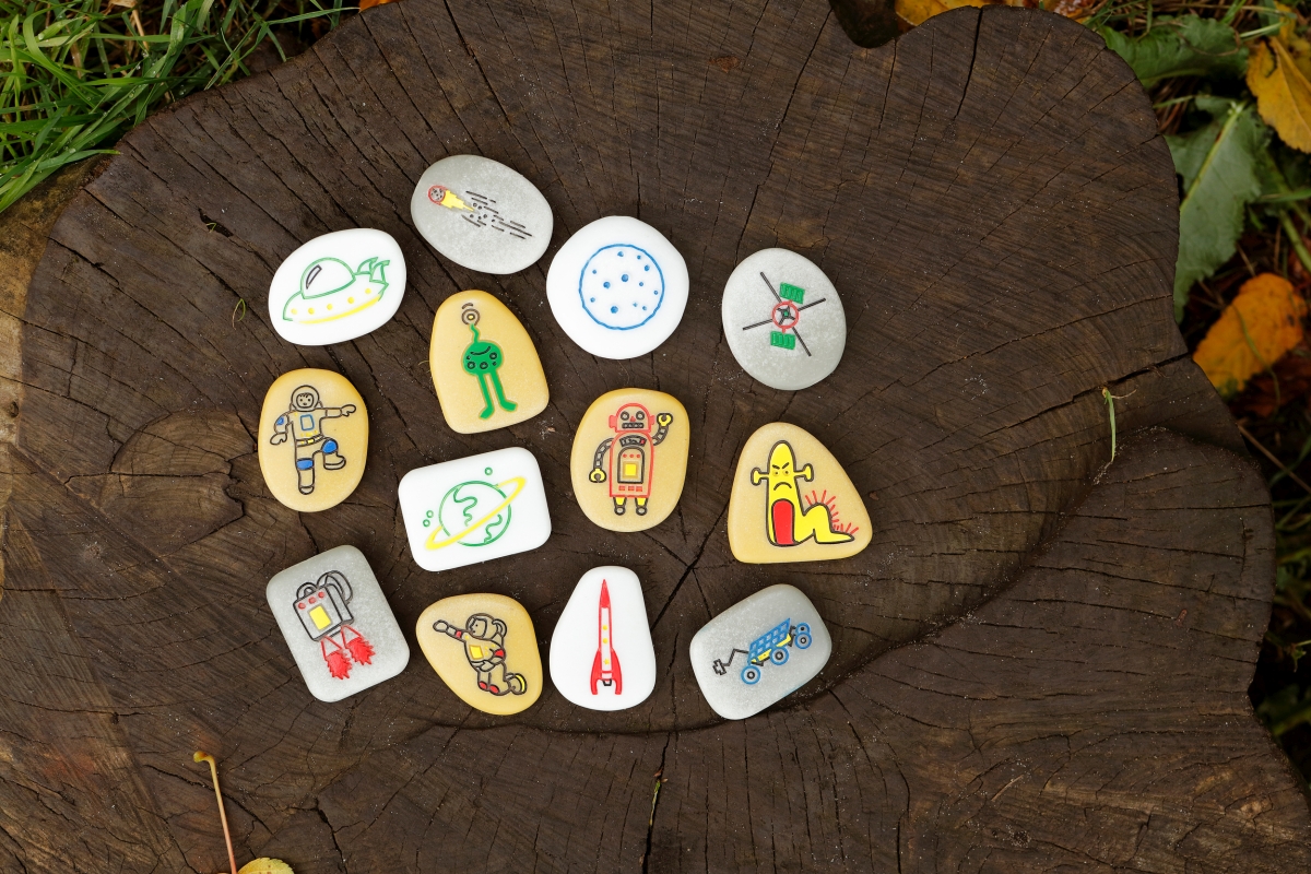Yellow Door Story Stones Outer Space pietre povesti set 13