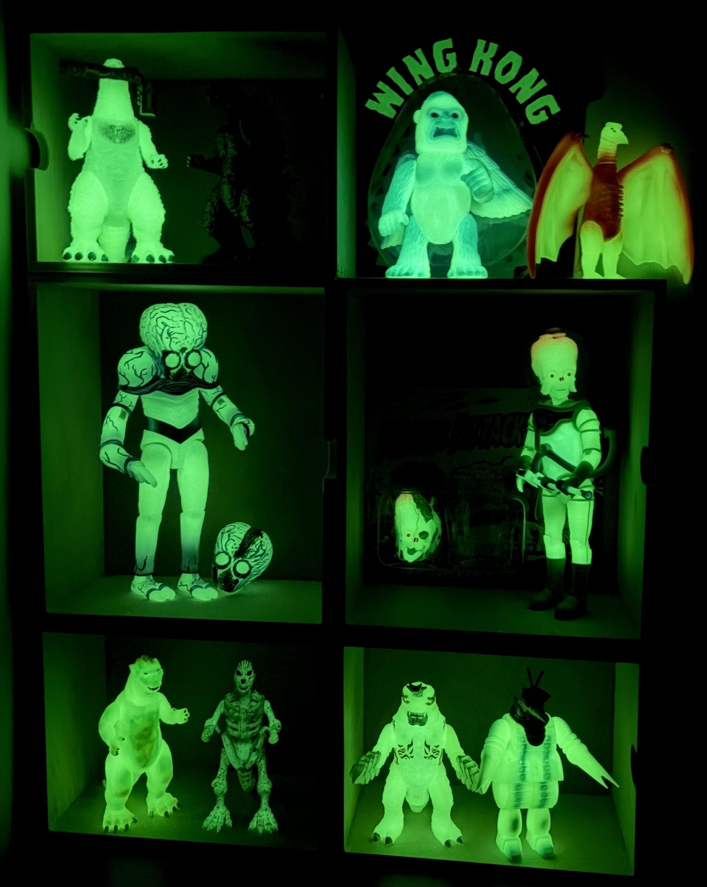Super7 ReAction Wing Kong Monster Glow figurină fosforescentă