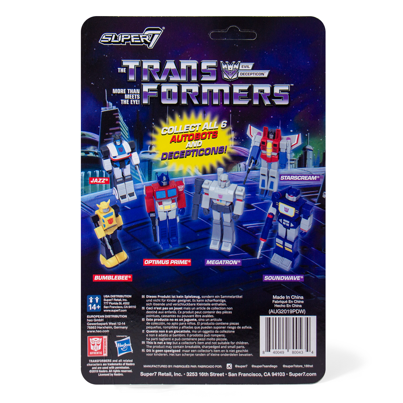Super7 Transformers Bumblebee figurina 9,5 cm cu blaster