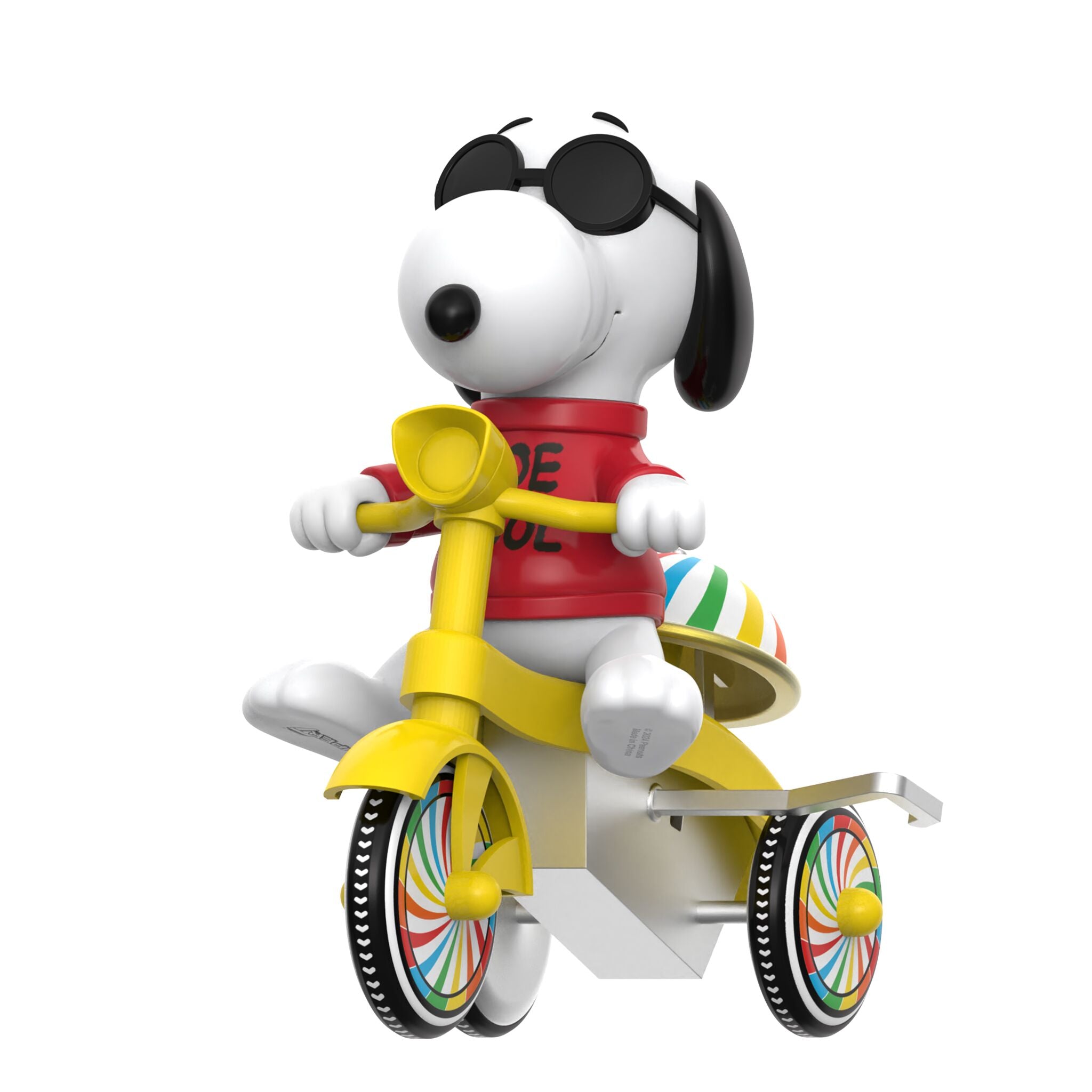 Super7 Peanuts Super Cycles Joe Cool tricicleta galbena