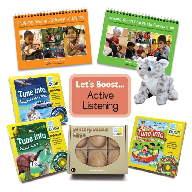 Yellow Door Let's Boost Active Listening kit ascultare 3+ ani