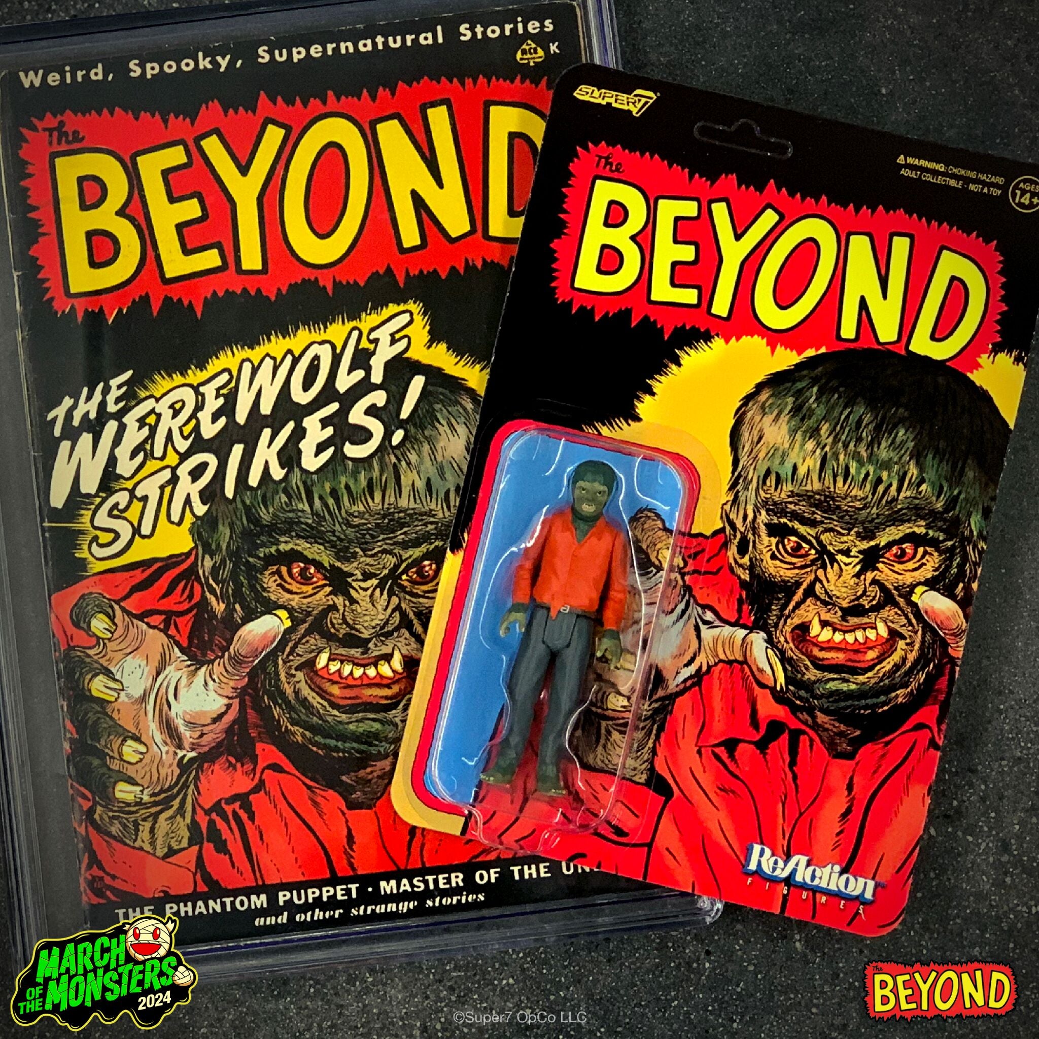 Super7 Pre-Code Horror Beyond 1 figurină vârcolac 9,5 cm