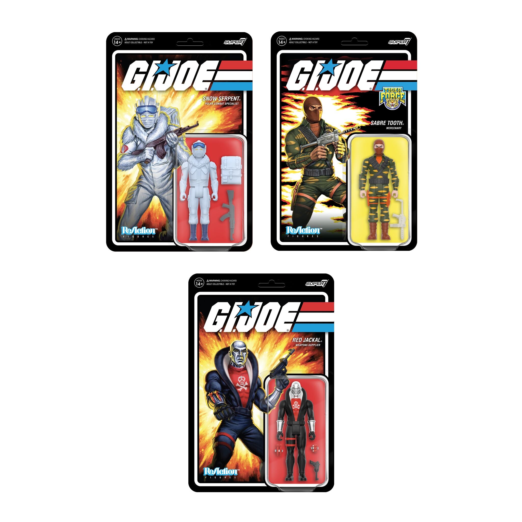 Super7 G.I. Joe ReAction figurină Cobra Snow Serpent W8