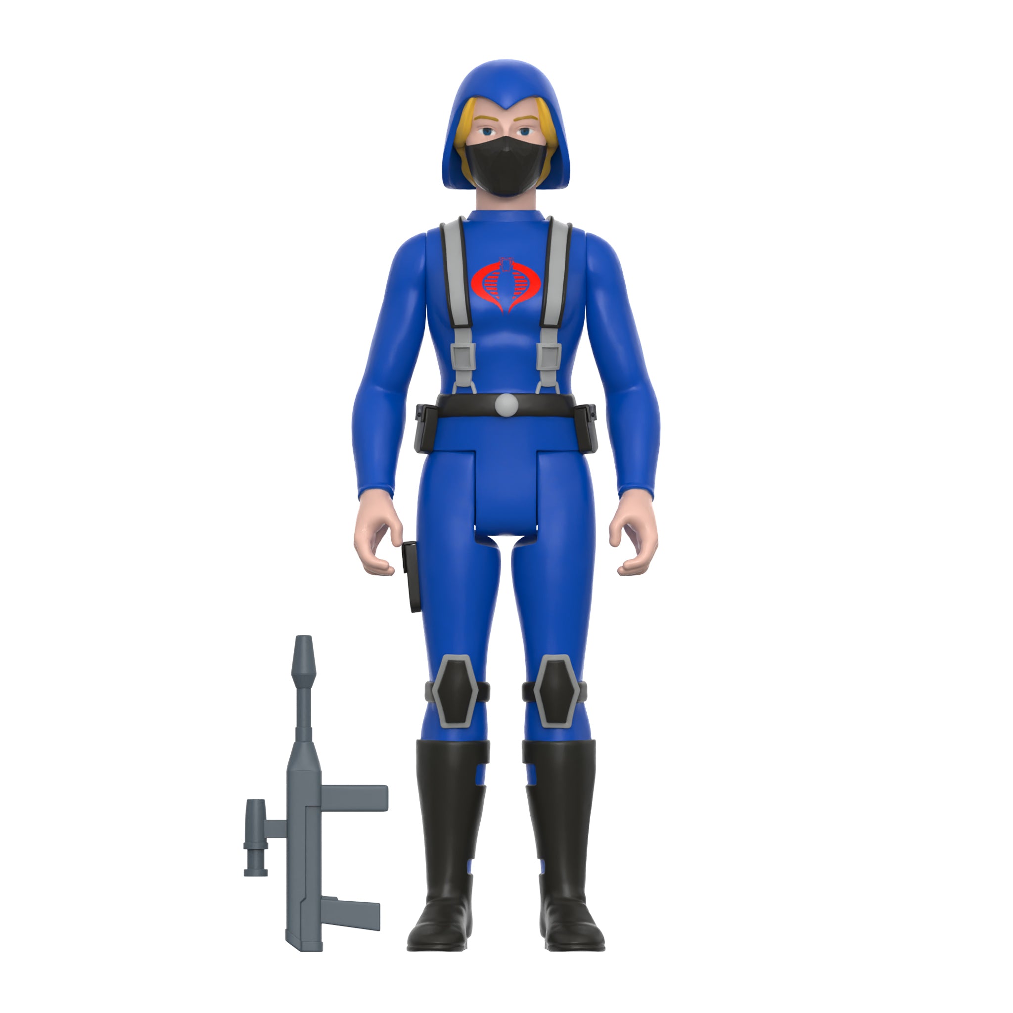 Super7 G.I. Joe Cobra Female Trooper figurina roz par blond 3.75 inch