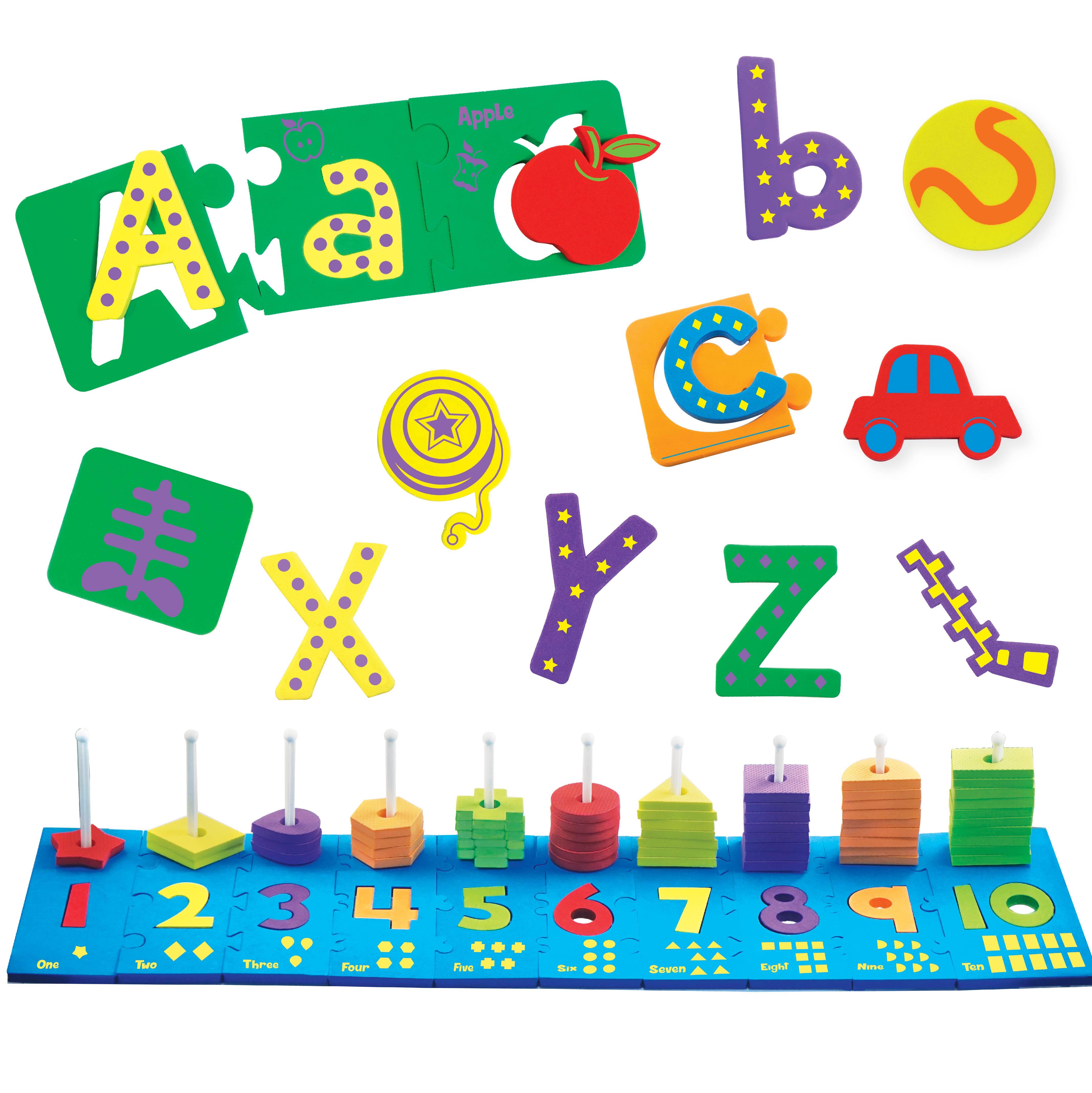 Imagimake Alpha Puzzle Junior Abacus set educativ 2in1