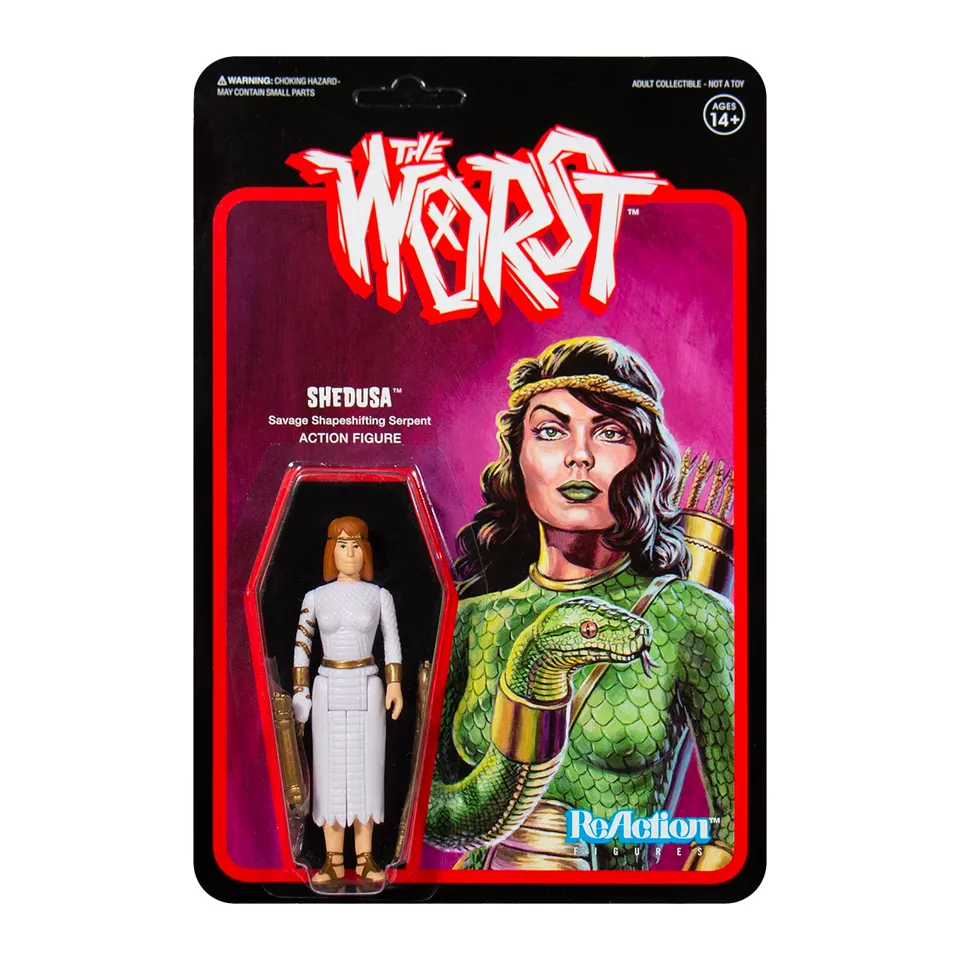 Super7 The Worst Human Shedusa figurina alb-auriu 9,5 cm